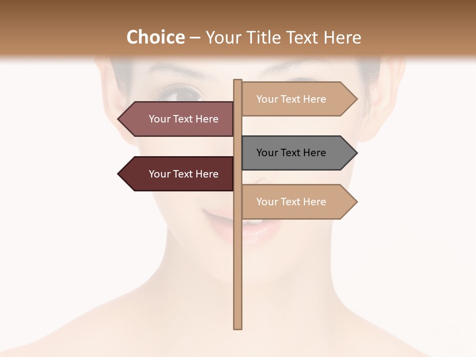 Female Makeup Chinese PowerPoint Template