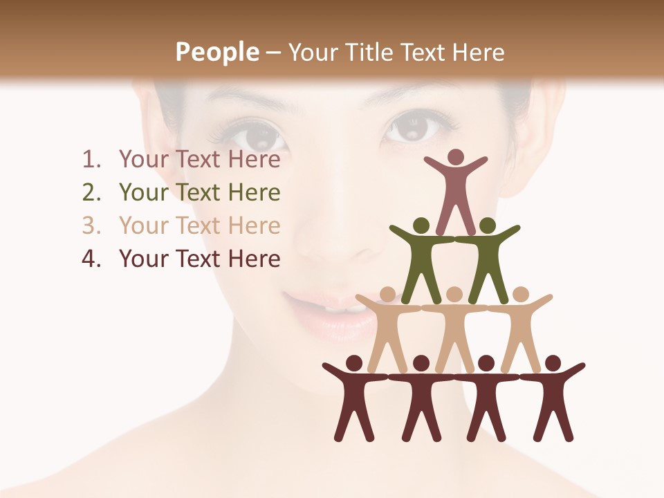 Female Makeup Chinese PowerPoint Template