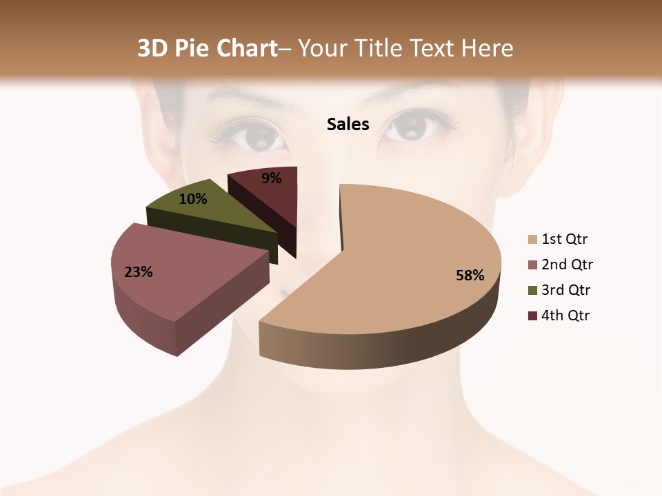 Female Makeup Chinese PowerPoint Template