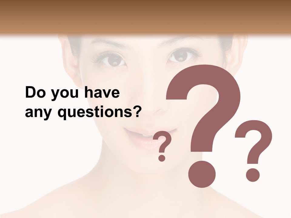 Female Makeup Chinese PowerPoint Template