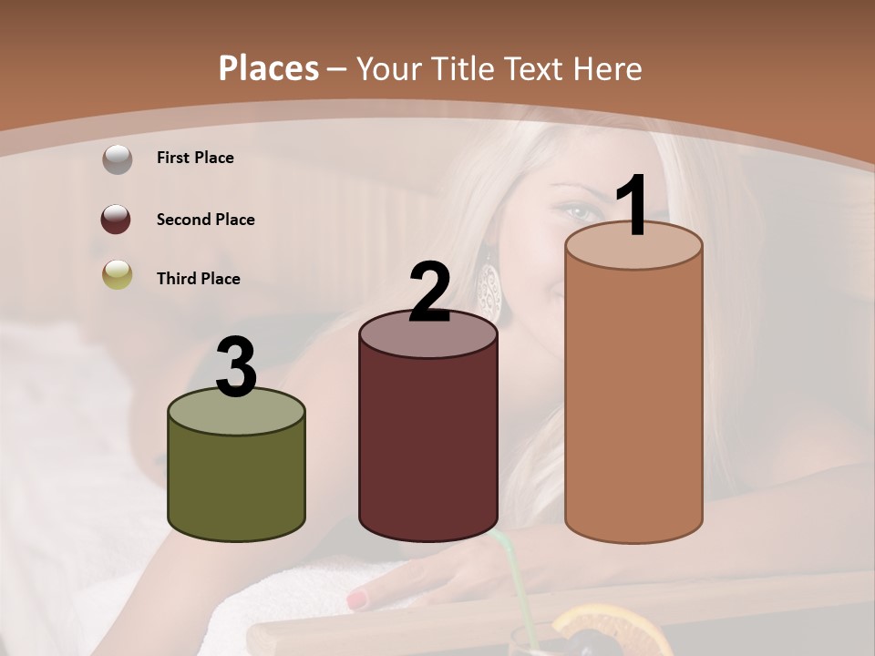 Cabin Face Towel PowerPoint Template