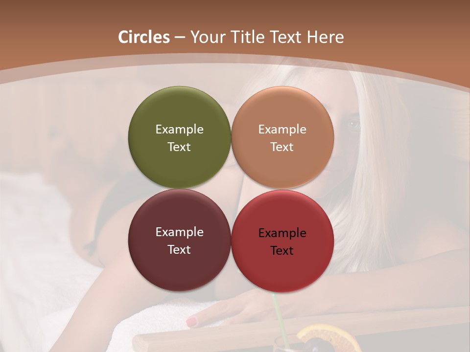 Cabin Face Towel PowerPoint Template