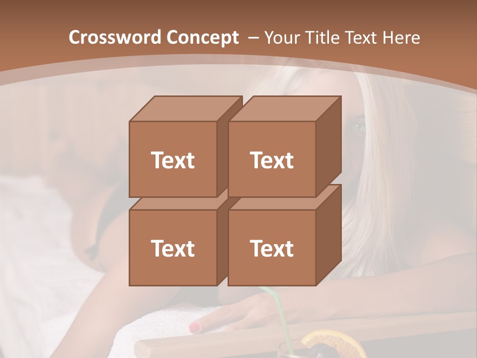 Cabin Face Towel PowerPoint Template