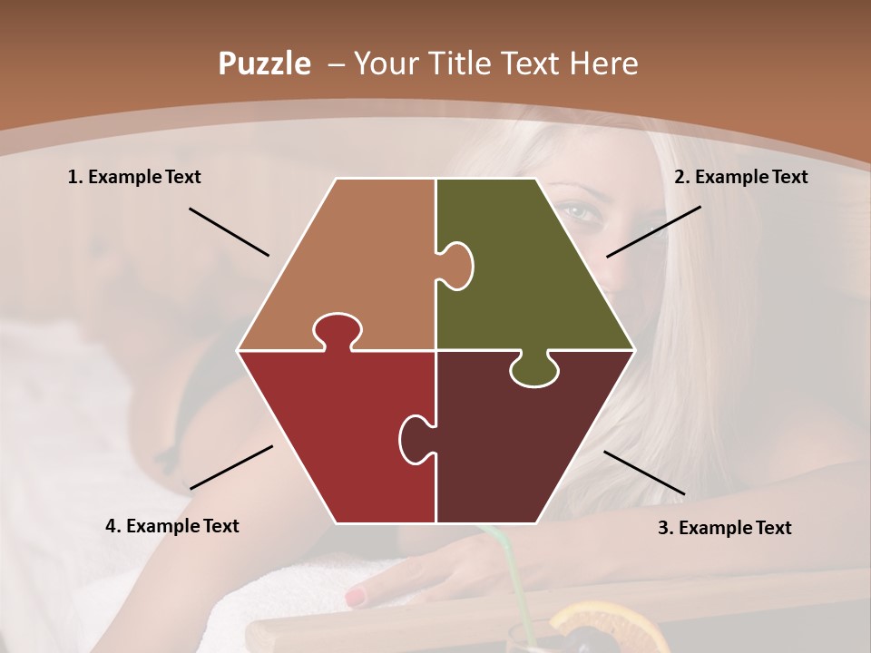 Cabin Face Towel PowerPoint Template