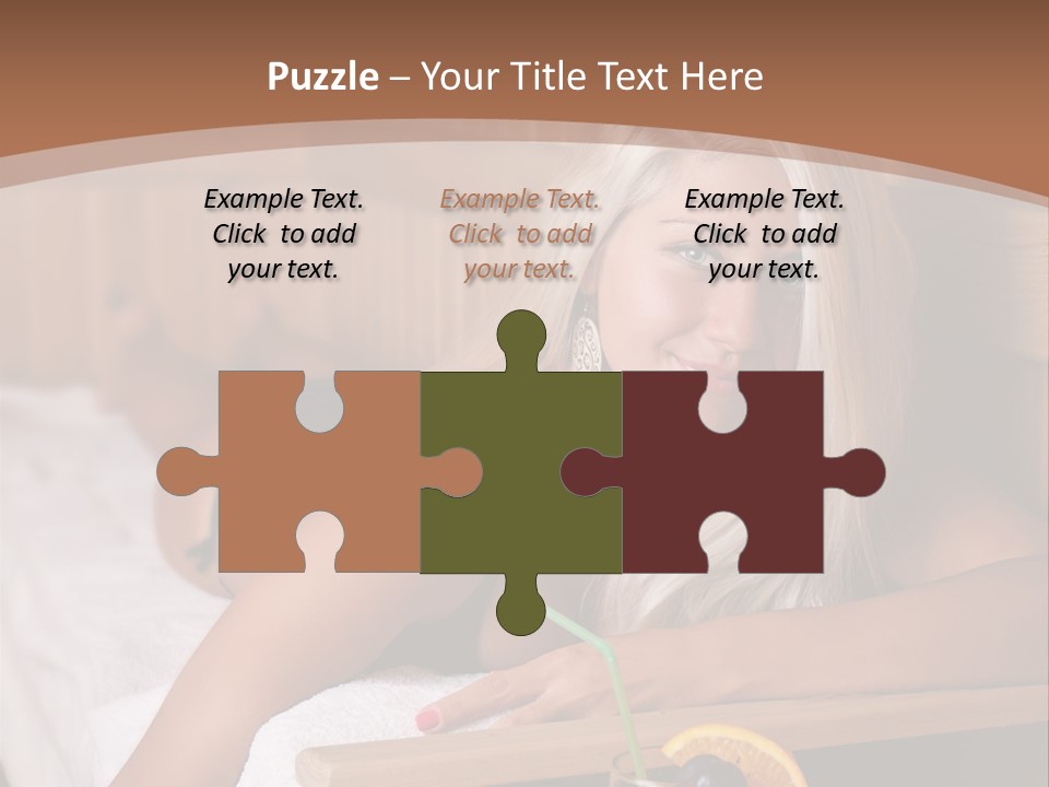 Cabin Face Towel PowerPoint Template