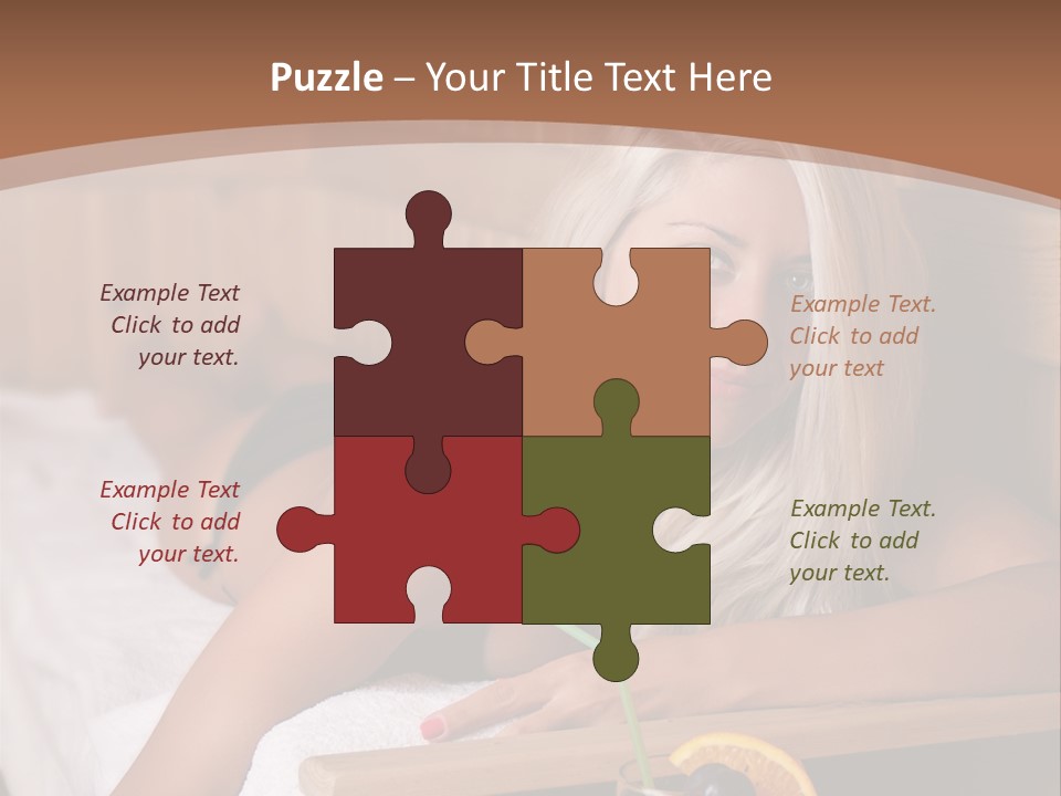 Cabin Face Towel PowerPoint Template