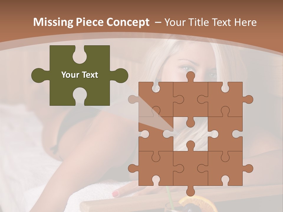 Cabin Face Towel PowerPoint Template