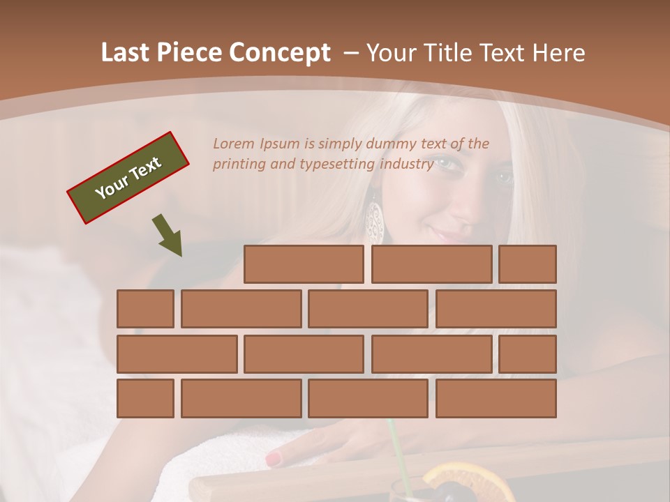 Cabin Face Towel PowerPoint Template