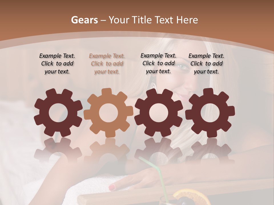 Cabin Face Towel PowerPoint Template