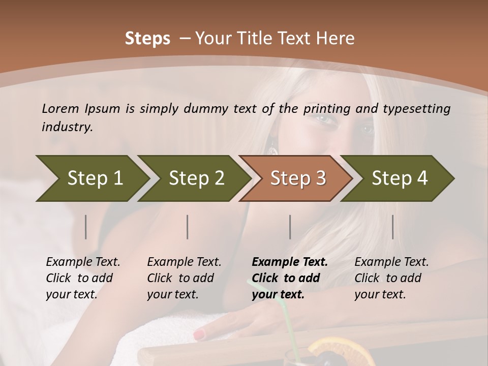 Cabin Face Towel PowerPoint Template