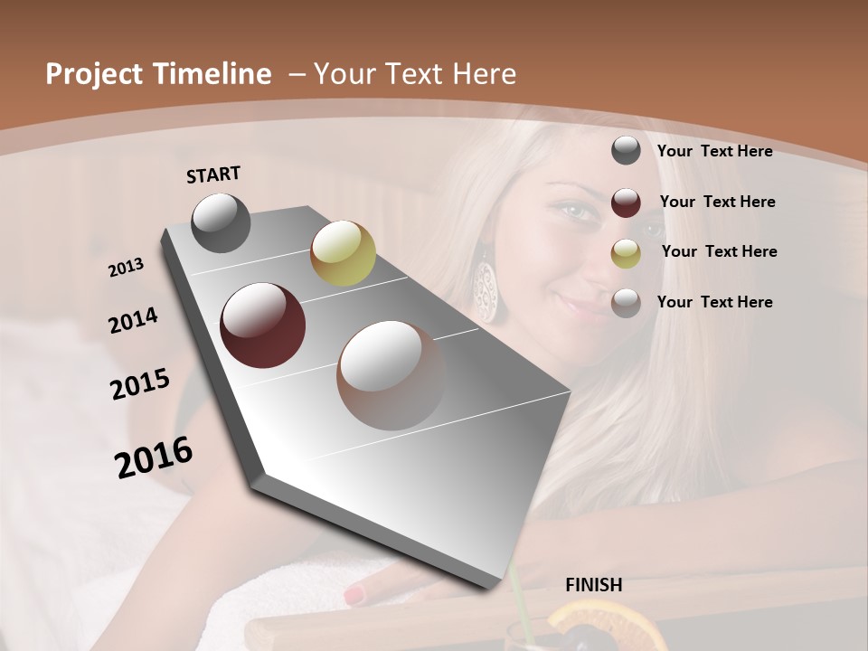 Cabin Face Towel PowerPoint Template