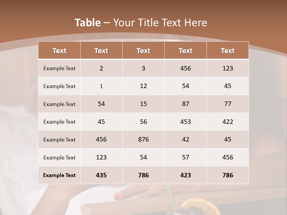 Cabin Face Towel PowerPoint Template