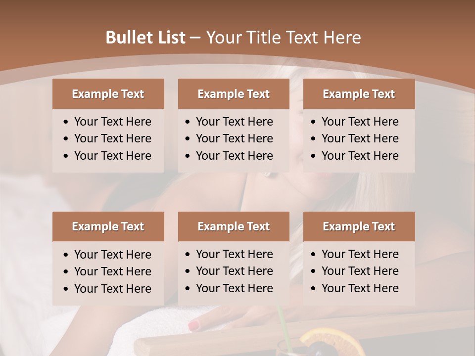 Cabin Face Towel PowerPoint Template