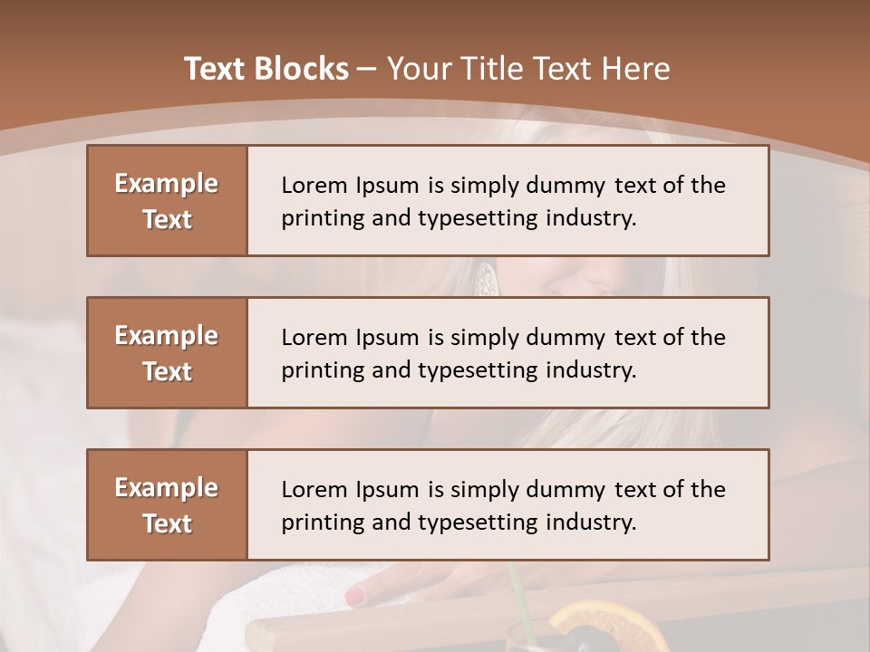 Cabin Face Towel PowerPoint Template