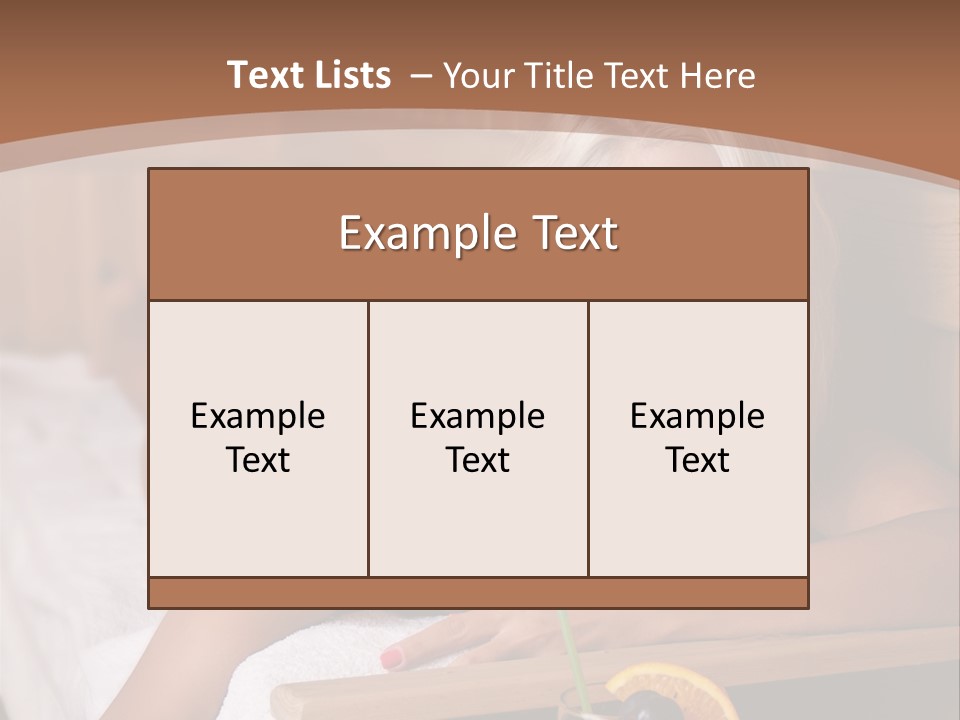 Cabin Face Towel PowerPoint Template