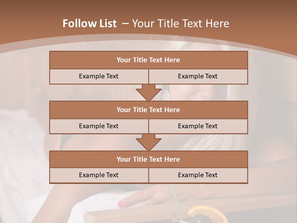 Cabin Face Towel PowerPoint Template