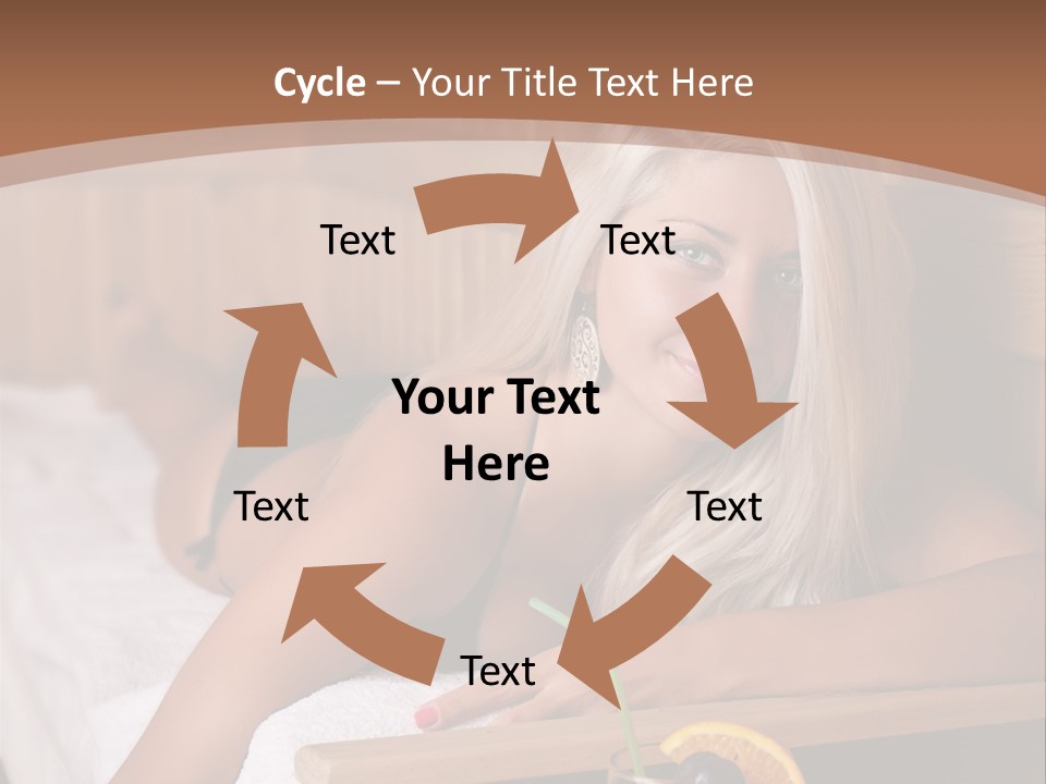 Cabin Face Towel PowerPoint Template