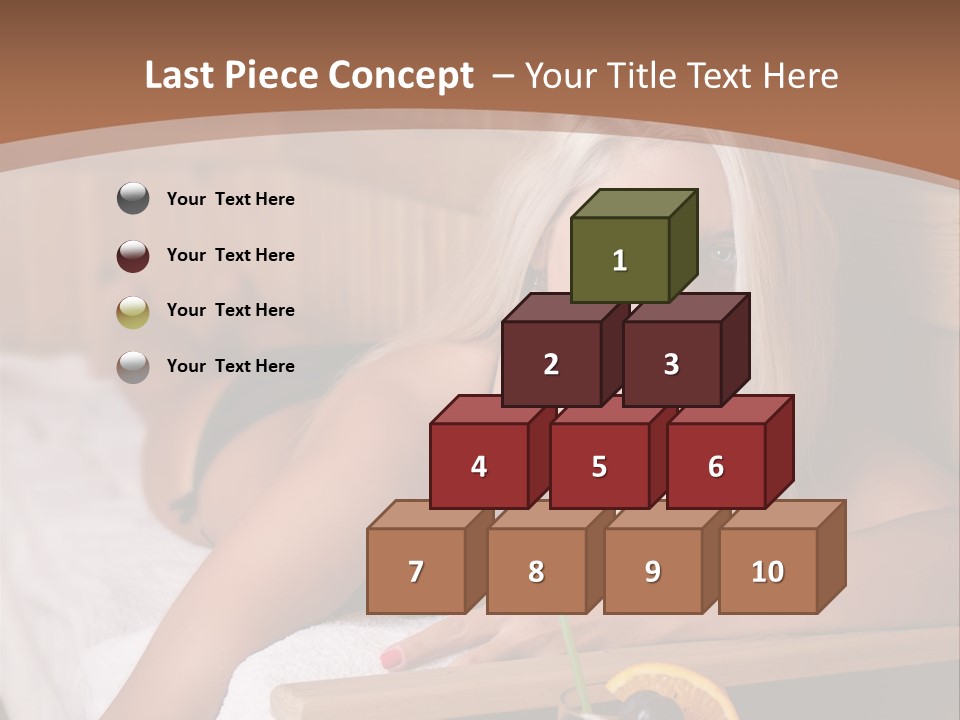 Cabin Face Towel PowerPoint Template