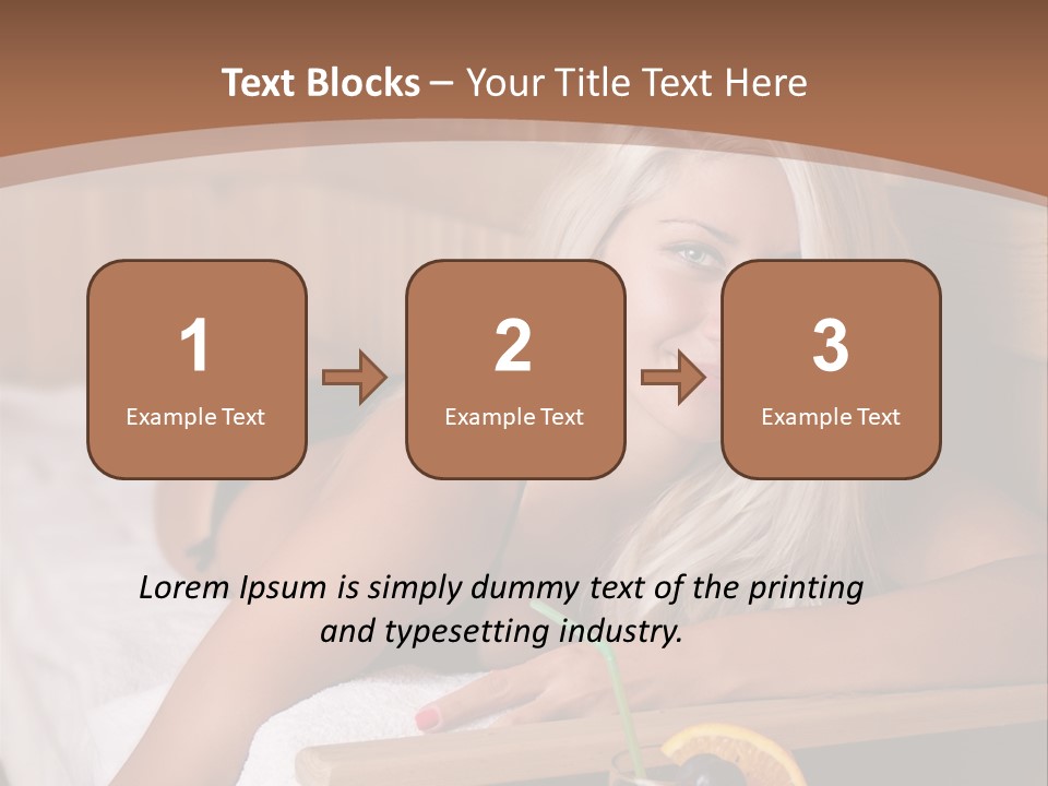 Cabin Face Towel PowerPoint Template
