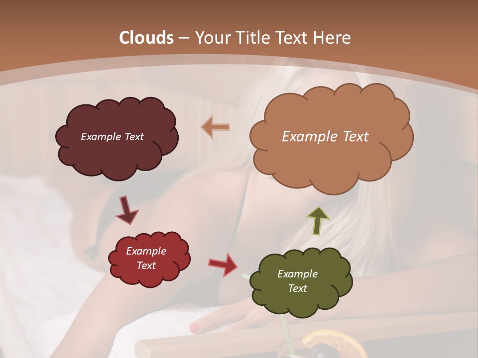 Cabin Face Towel PowerPoint Template