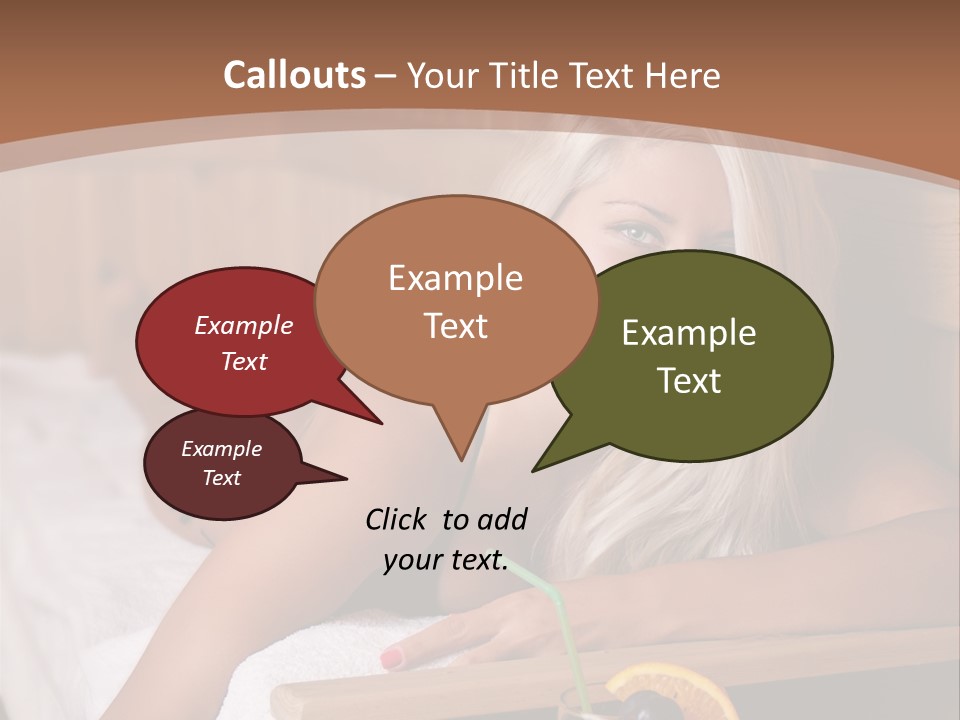 Cabin Face Towel PowerPoint Template