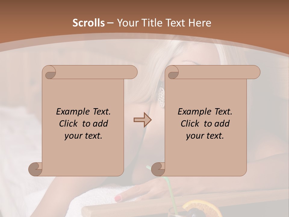 Cabin Face Towel PowerPoint Template