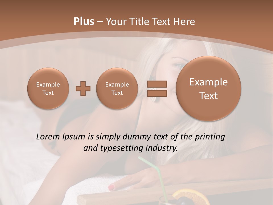 Cabin Face Towel PowerPoint Template