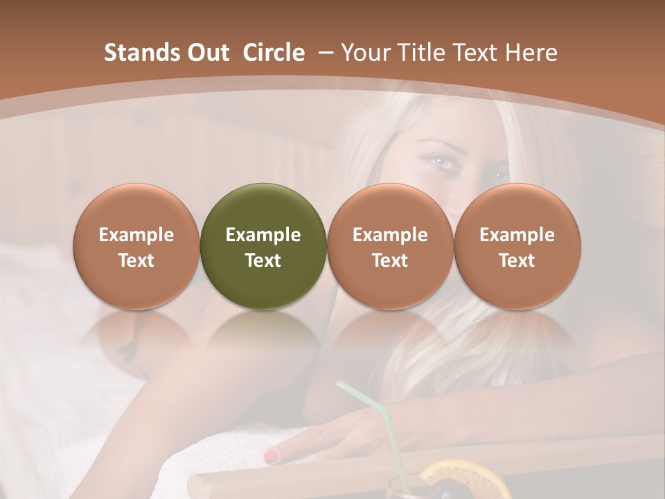 Cabin Face Towel PowerPoint Template