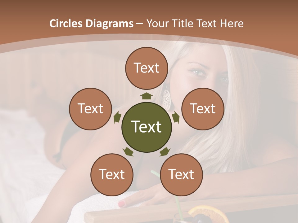 Cabin Face Towel PowerPoint Template