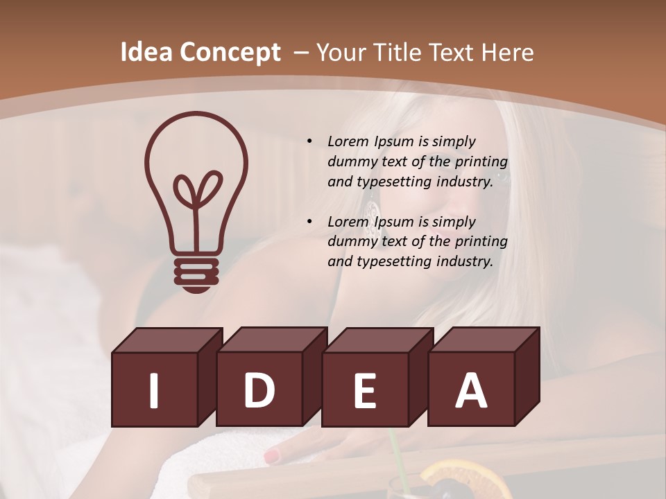 Cabin Face Towel PowerPoint Template