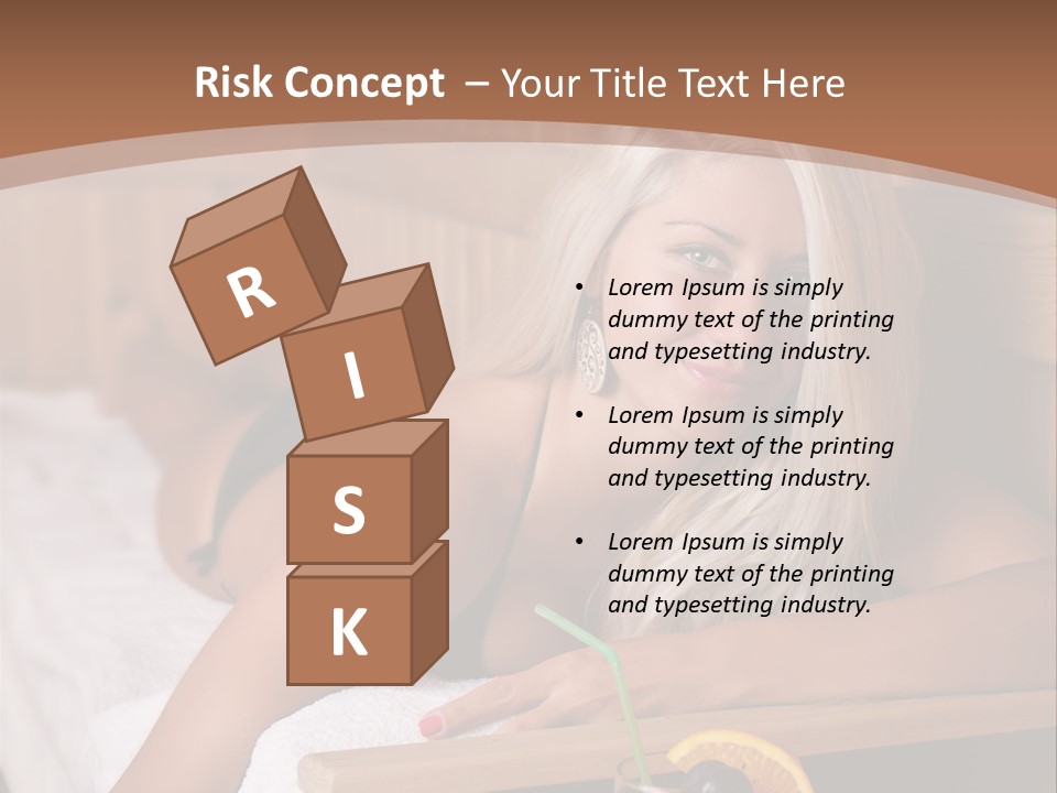 Cabin Face Towel PowerPoint Template