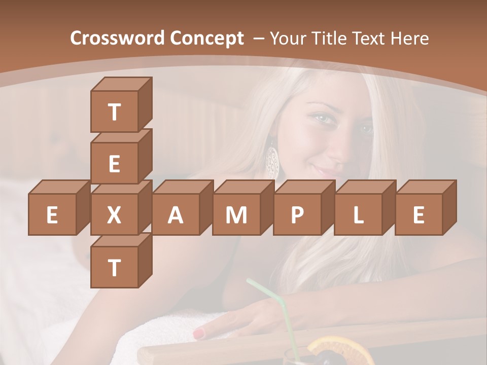 Cabin Face Towel PowerPoint Template