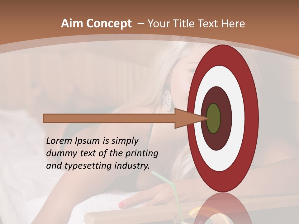 Cabin Face Towel PowerPoint Template