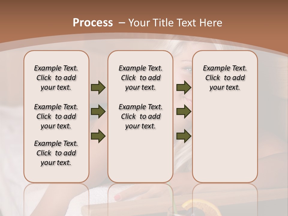 Cabin Face Towel PowerPoint Template