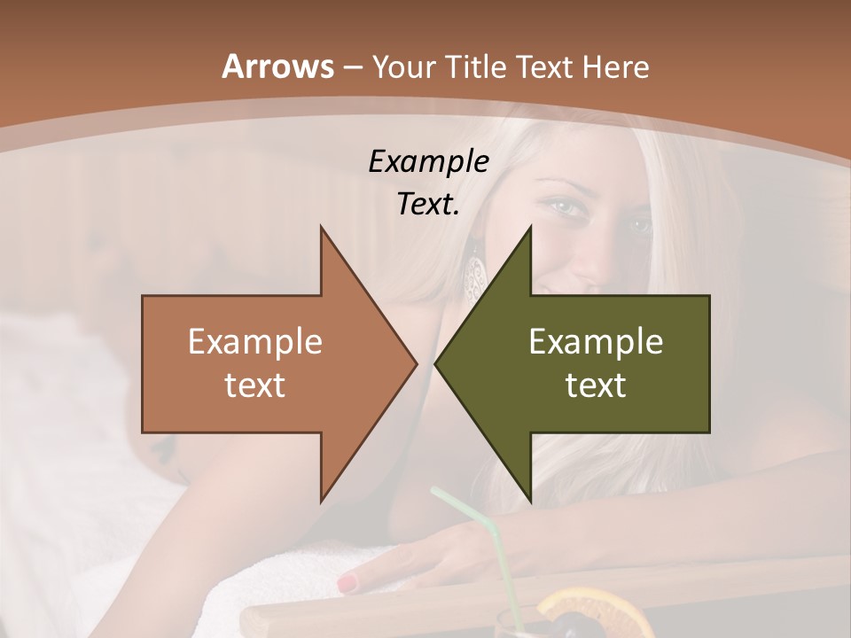 Cabin Face Towel PowerPoint Template