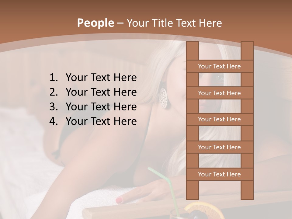 Cabin Face Towel PowerPoint Template