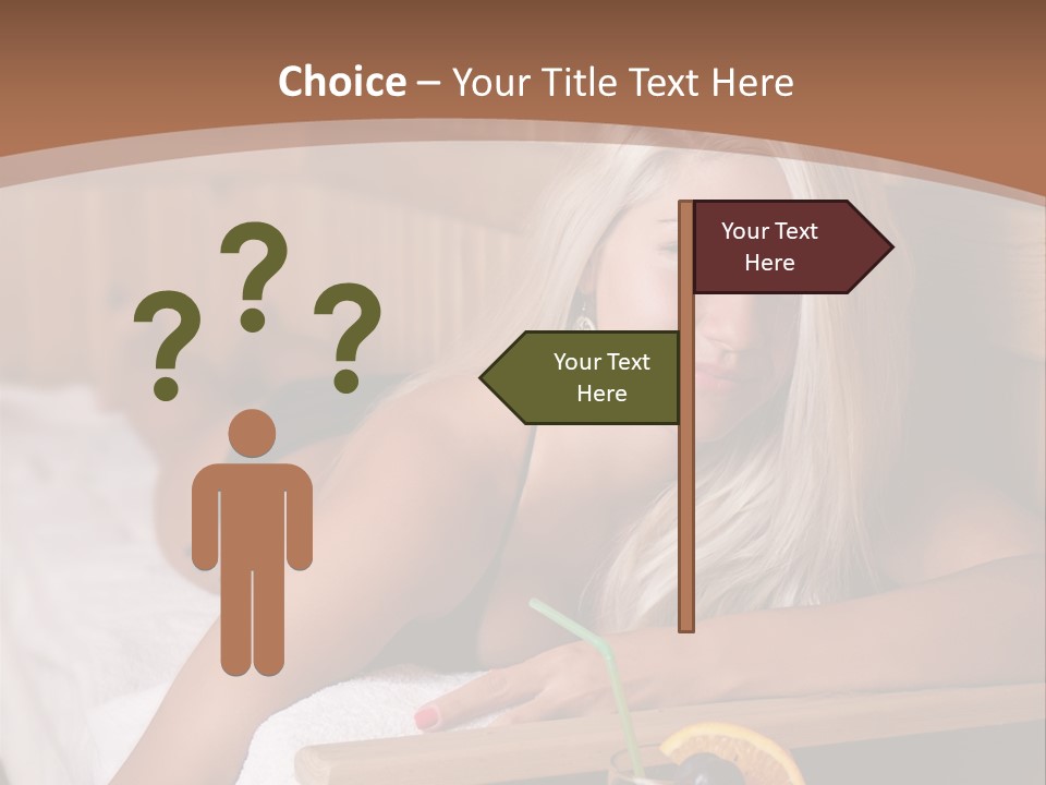 Cabin Face Towel PowerPoint Template