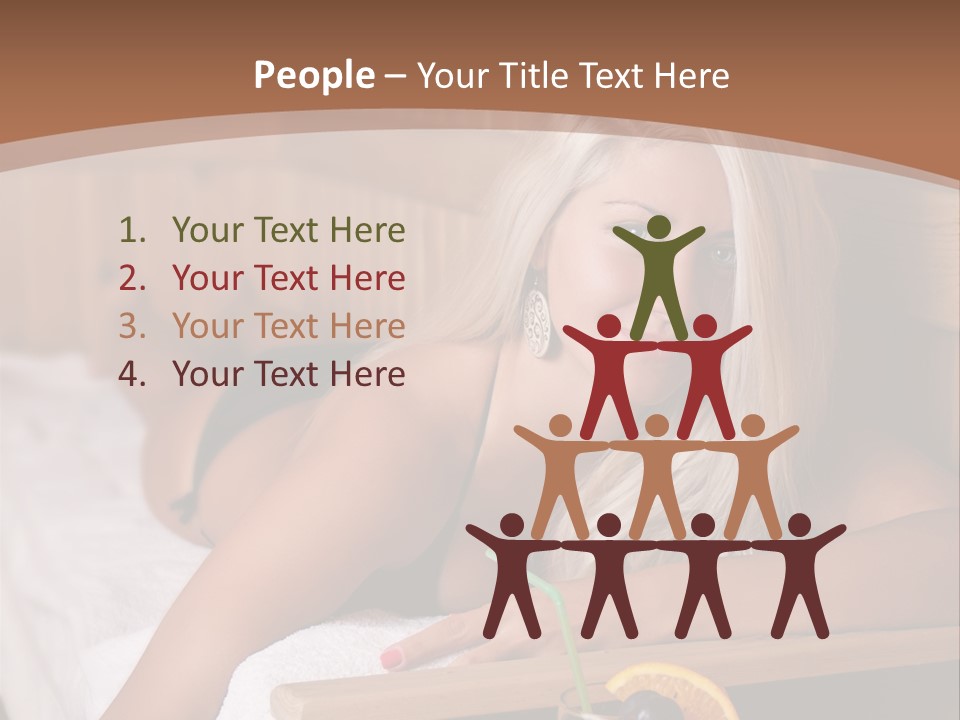 Cabin Face Towel PowerPoint Template