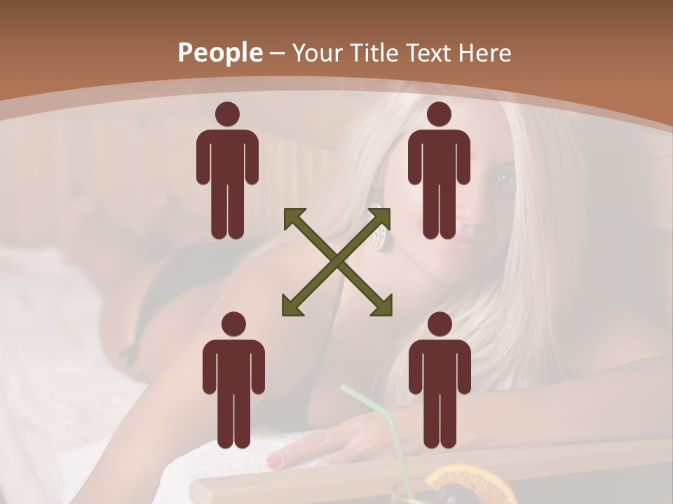 Cabin Face Towel PowerPoint Template