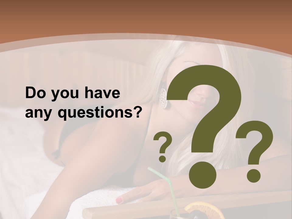 Cabin Face Towel PowerPoint Template