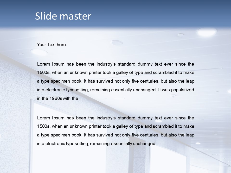 Wall Inside Banner PowerPoint Template