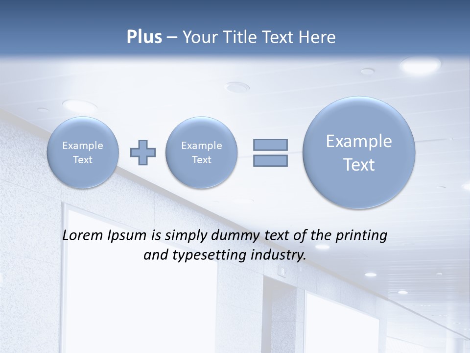 Wall Inside Banner PowerPoint Template
