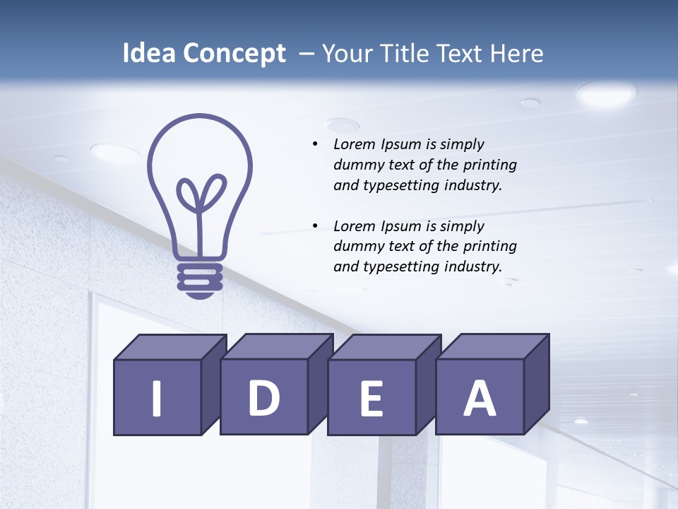 Wall Inside Banner PowerPoint Template
