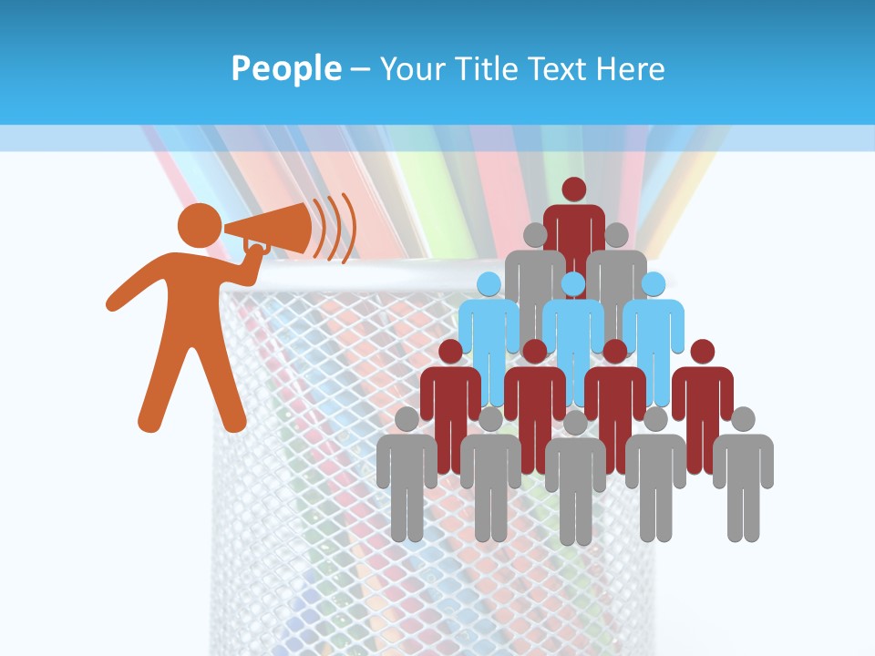 Pink Rainbow School PowerPoint Template