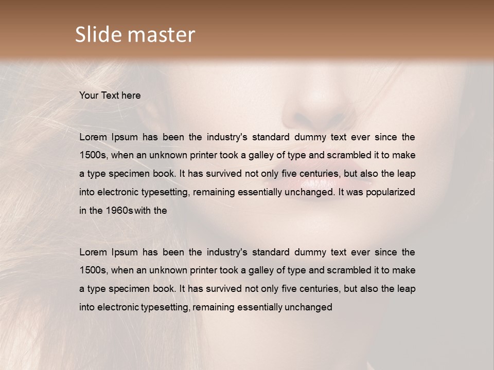 Wellbeing Cosmetic Eyes PowerPoint Template