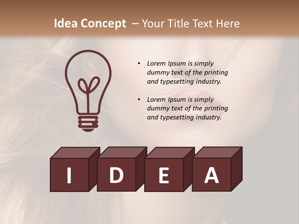 Wellbeing Cosmetic Eyes PowerPoint Template