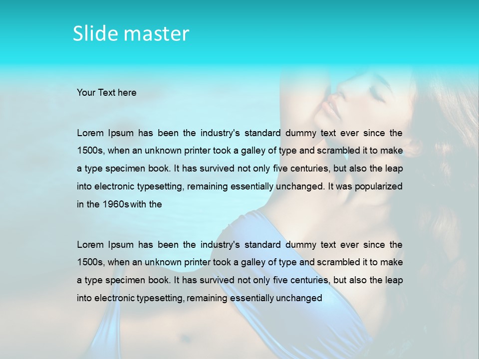 Hair Pool Lie PowerPoint Template