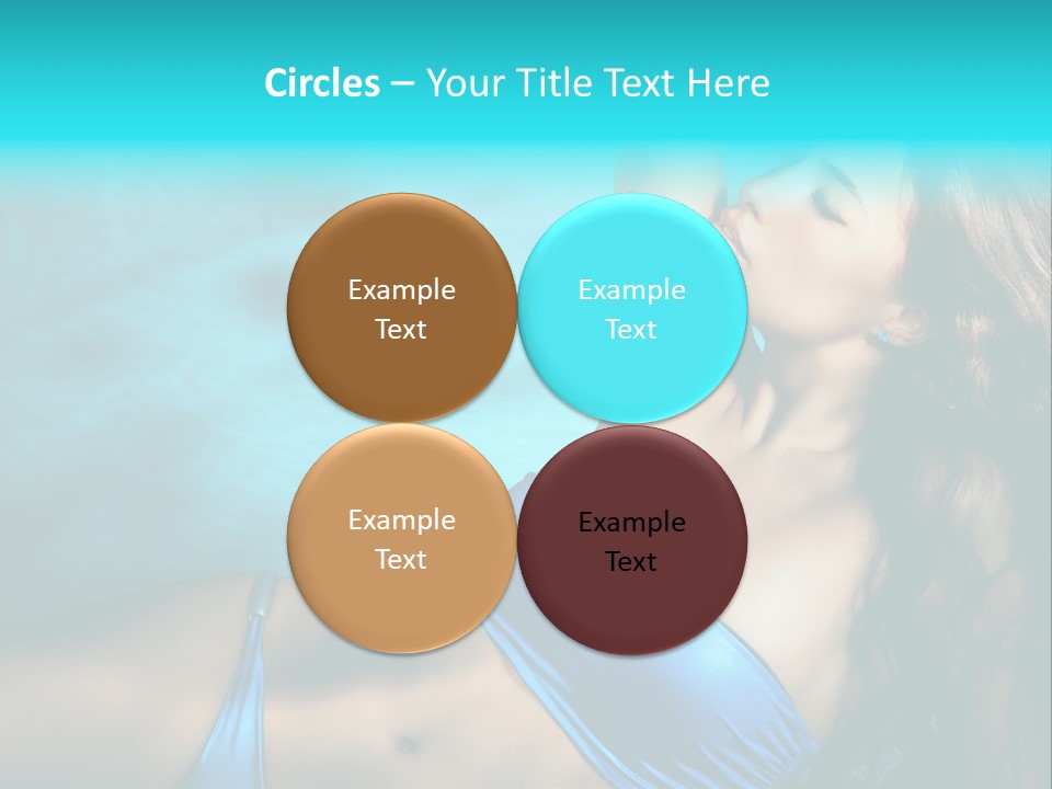 Hair Pool Lie PowerPoint Template