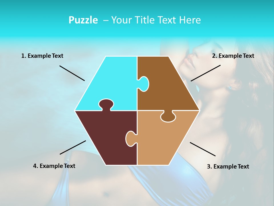 Hair Pool Lie PowerPoint Template