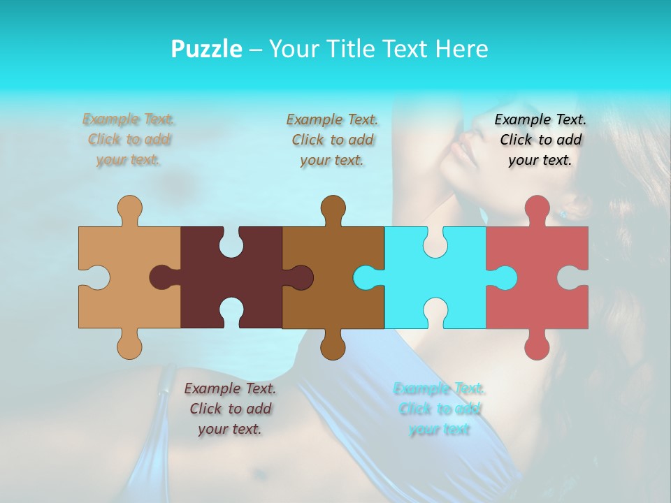 Hair Pool Lie PowerPoint Template